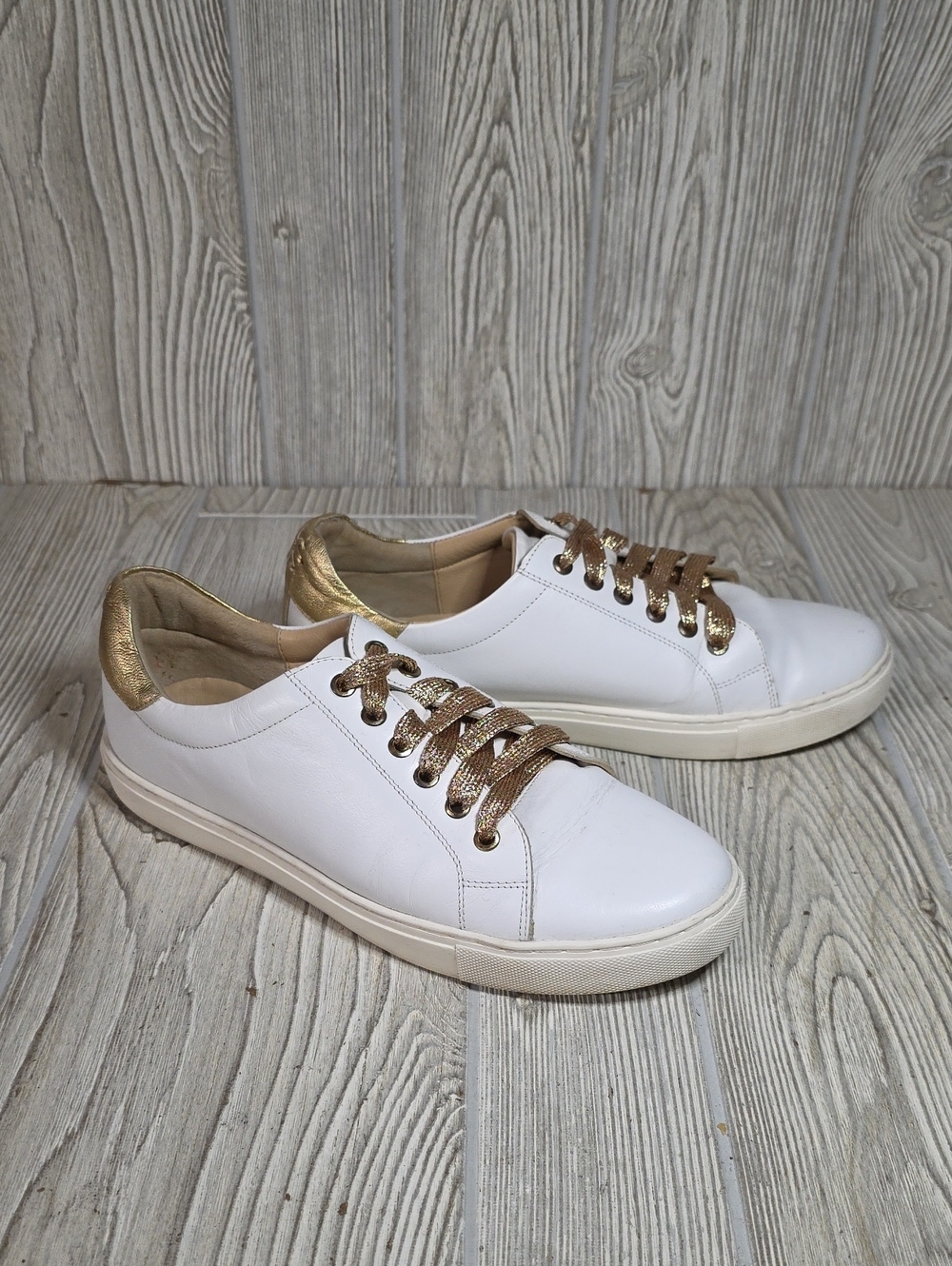 Jack Roger Rory Classic Sneaker White Leather Womens Size 8